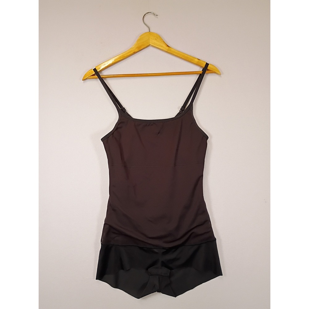 Minimalist Maidenform Womens Medium Black Seamless Shapewear Camisole Bodysuit